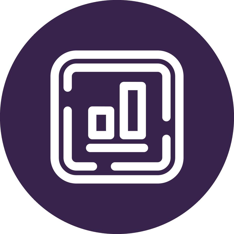 Bottom alignment Line color circle Icon vector
