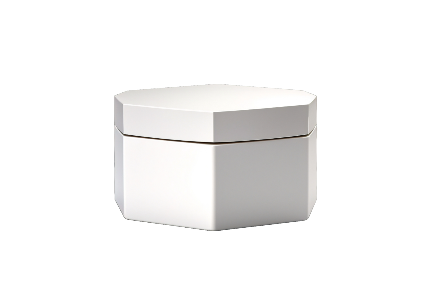 AI generated a white container with a lid on a transparent background png