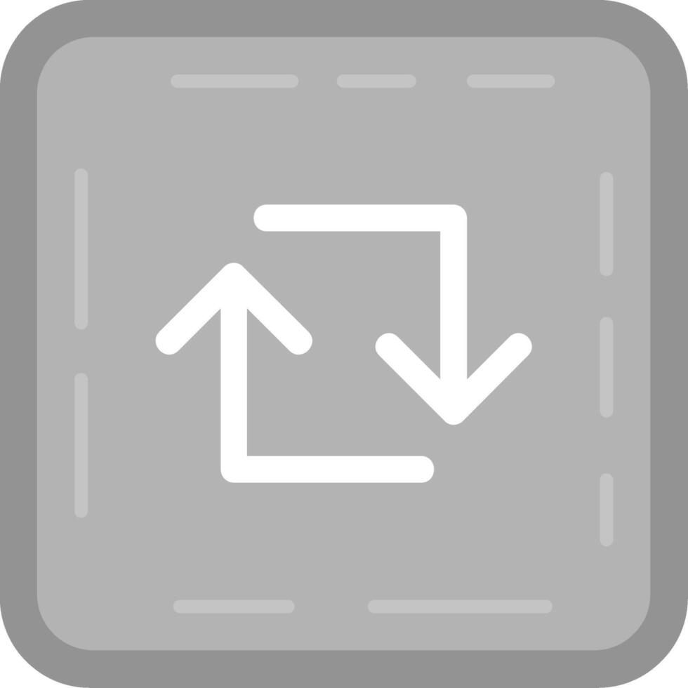 Loop Grey scale Icon vector