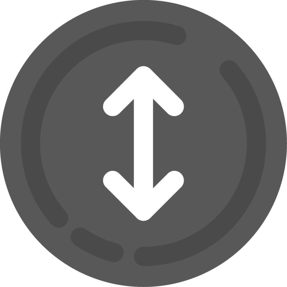 Up and down arrow Grey scale Icon vector