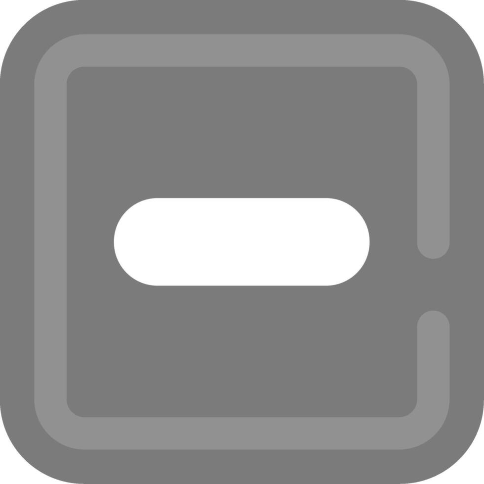 Minus Grey scale Icon vector