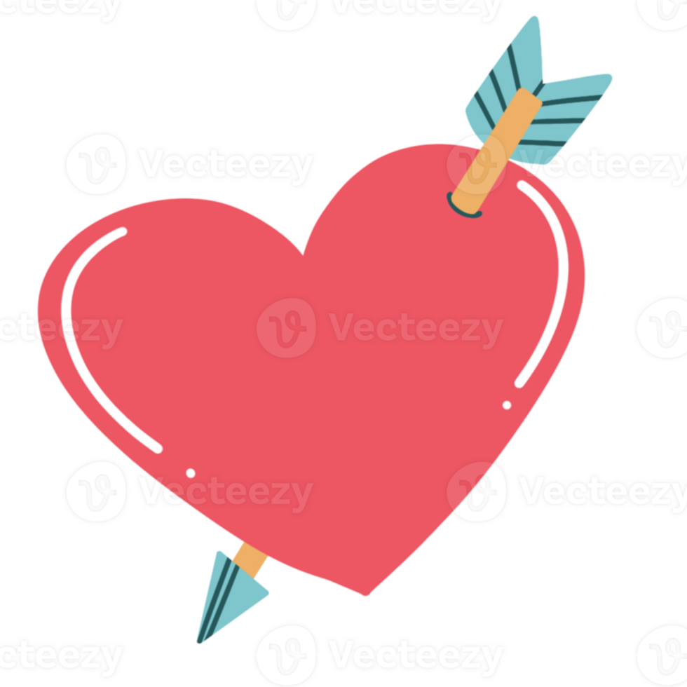 Valentine illustration arrow png