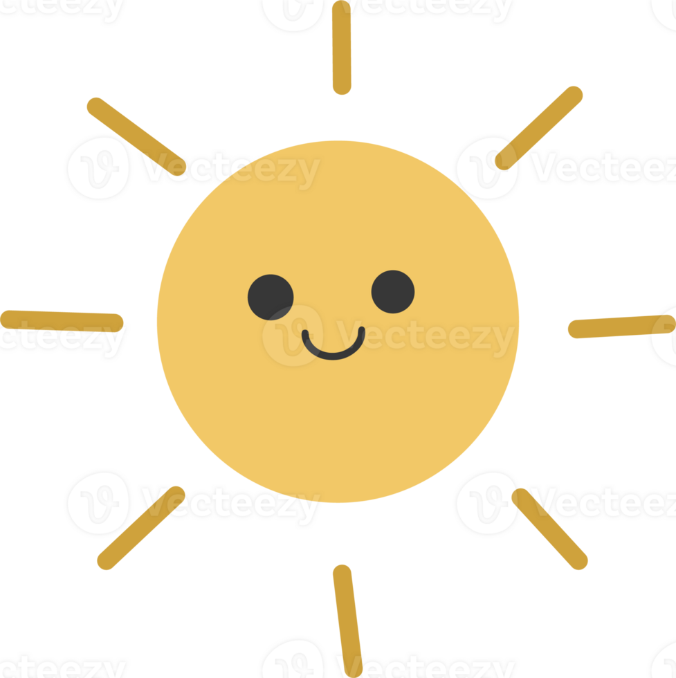 Sun icon illustration png