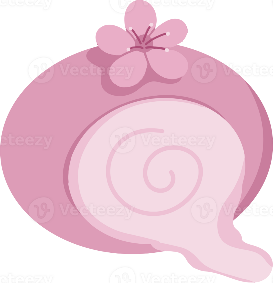 Sakura mochi illustration png