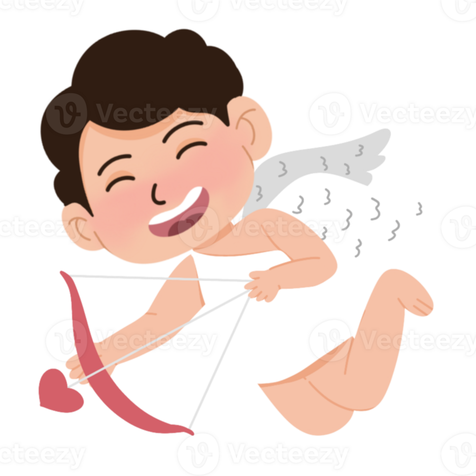 Cute cupid with arrow png