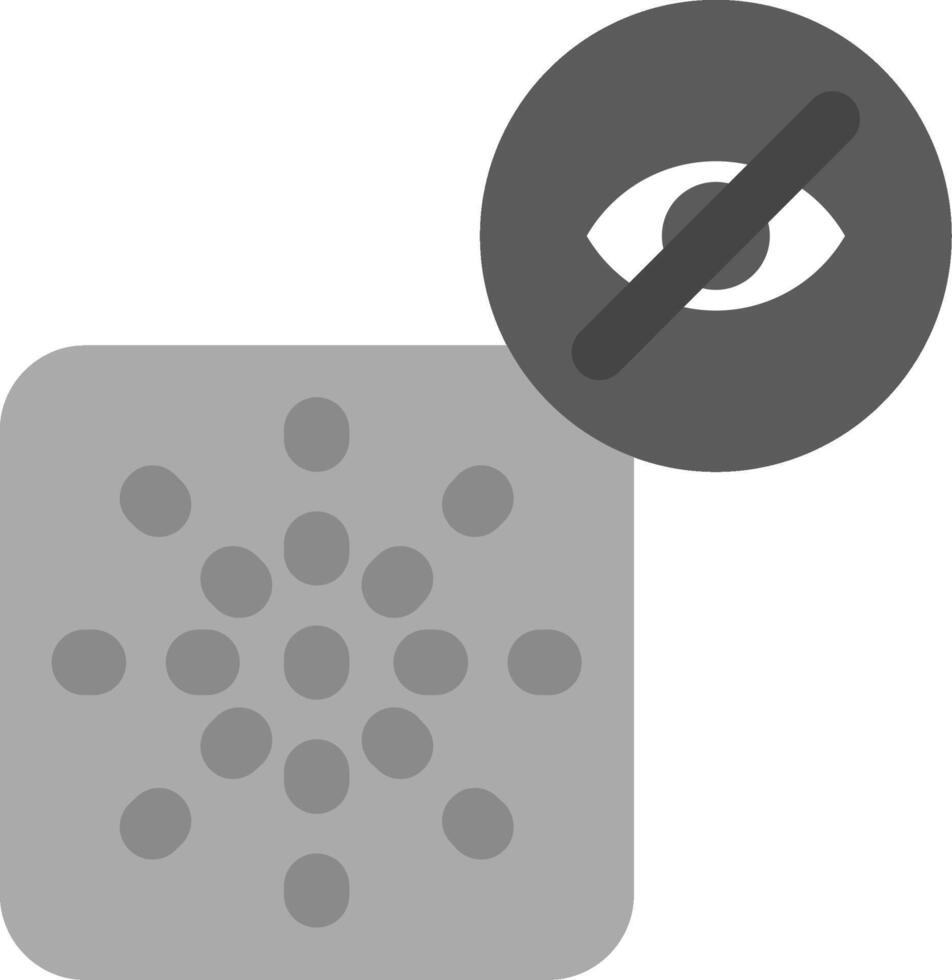 Hide grid Grey scale Icon vector