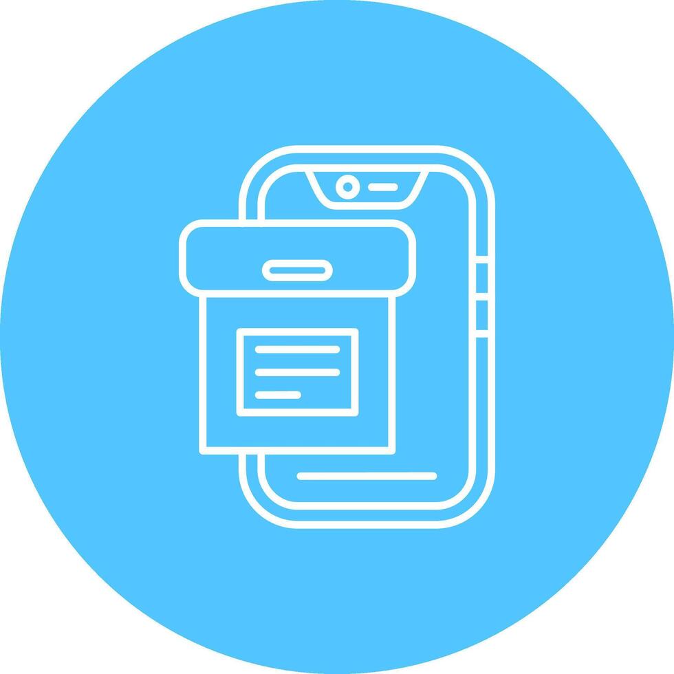 Archive Line color circle Icon vector