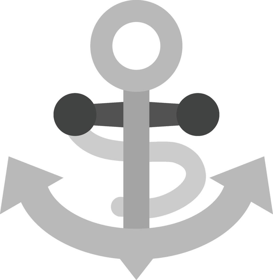 Anchor Grey scale Icon vector