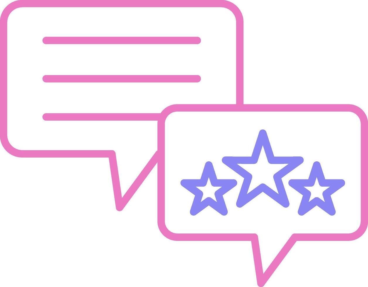 Feedback Linear Two Colour Icon vector