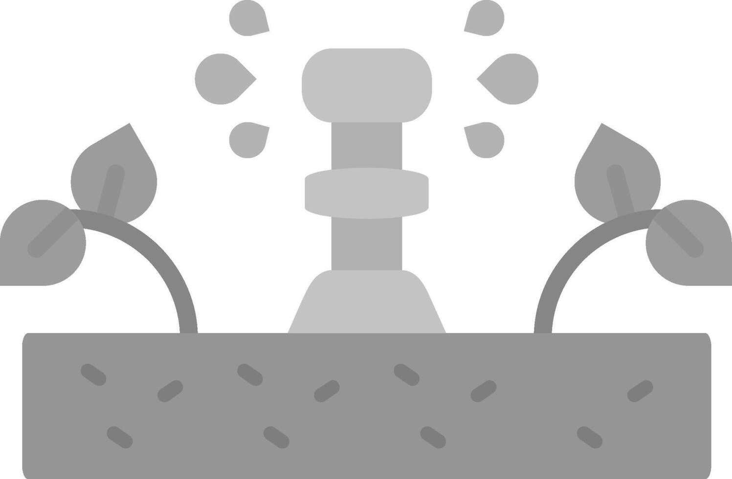 Irrigation Grey scale Icon vector