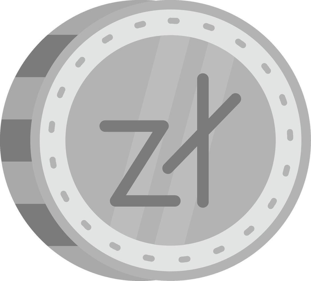 Zloty Grey scale Icon vector