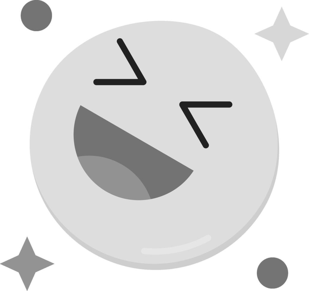 Laugh Grey scale Icon vector