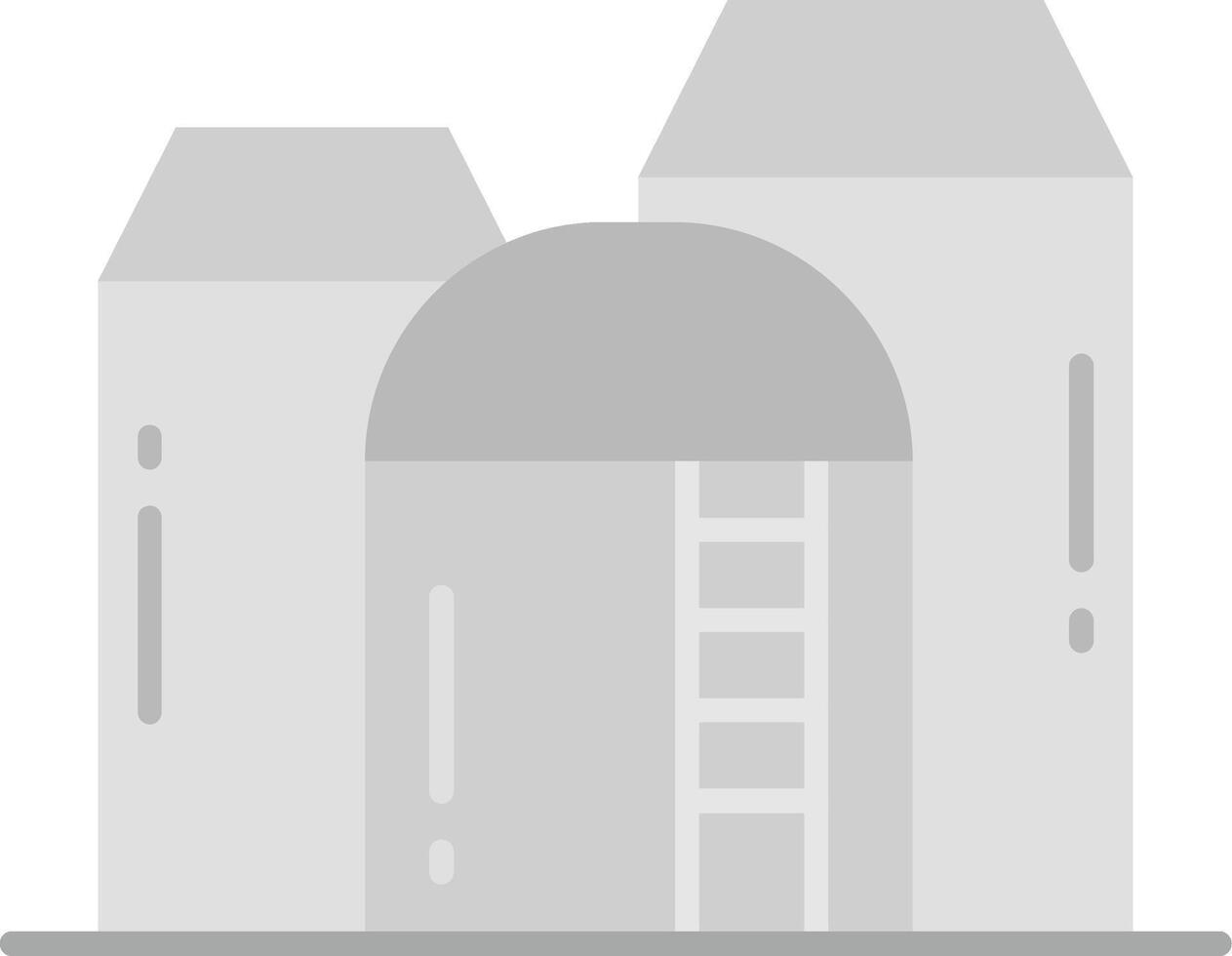 Silo Grey scale Icon vector