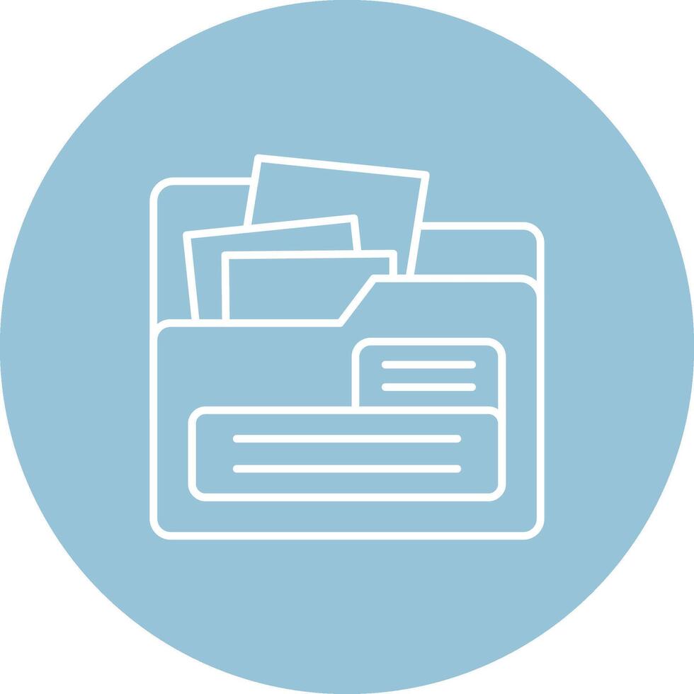 File Line color circle Icon vector