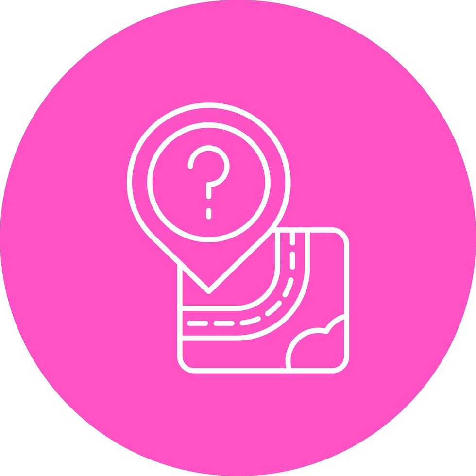 Question Line color circle Icon vector