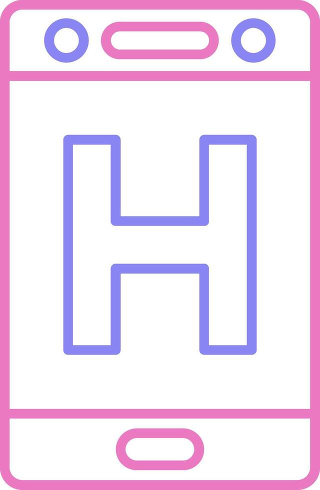 Hospital Linear Two Colour Icon vector