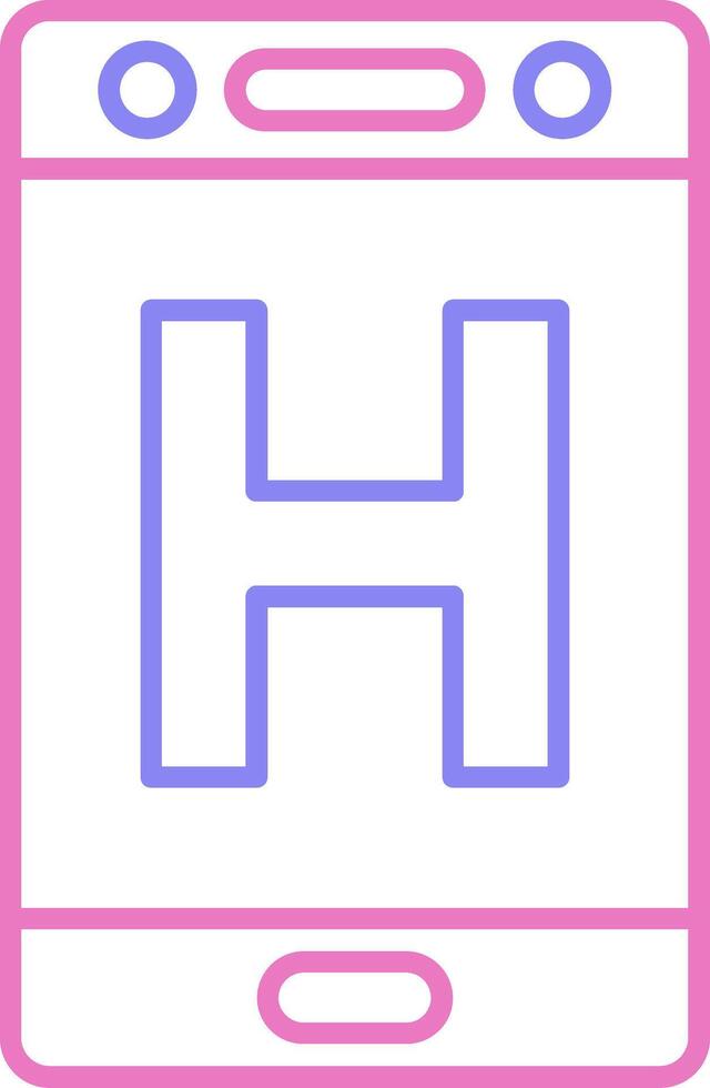 Hospital Linear Two Colour Icon vector