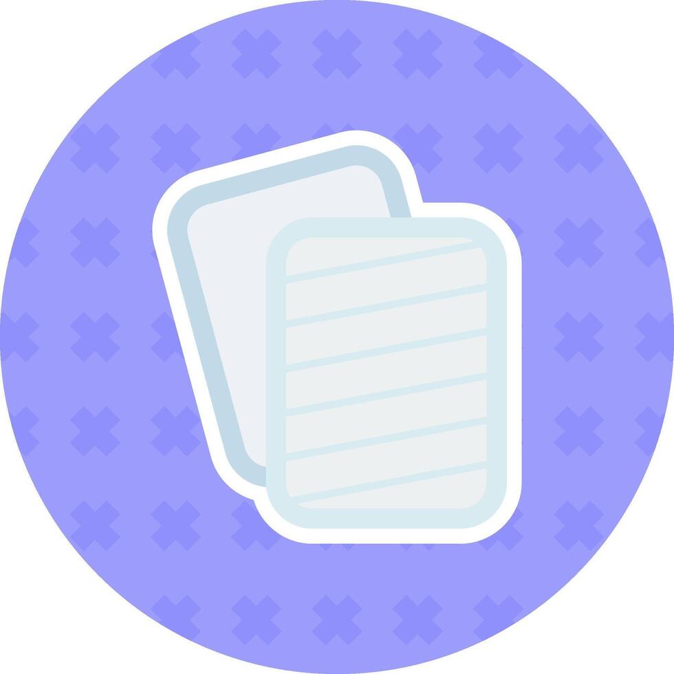 Blind Flat Sticker Icon vector