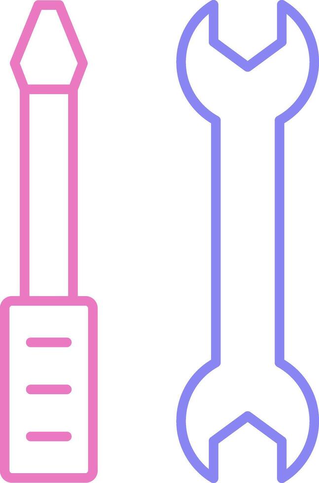Repair Services Linear Two Colour Icon vector