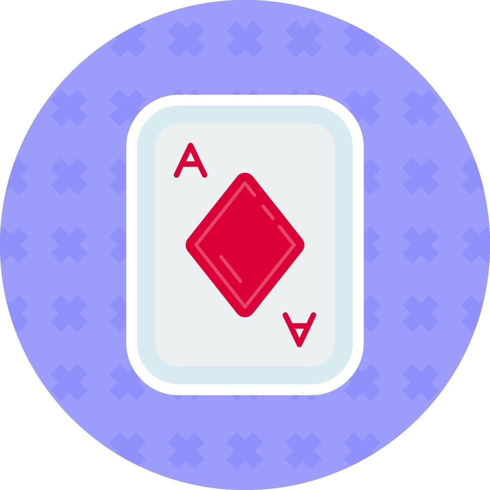 Diamonds Flat Sticker Icon vector