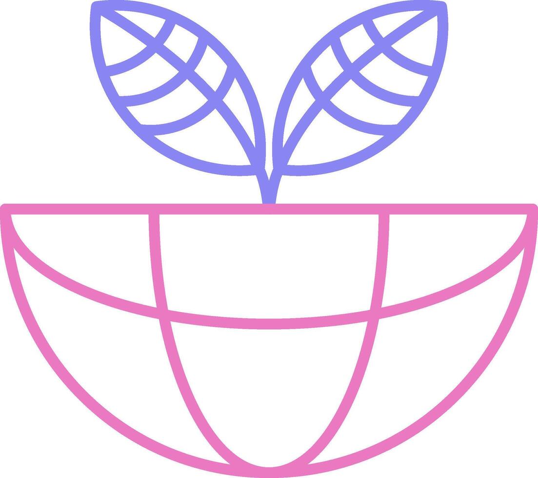 Ecosystem Linear Two Colour Icon vector