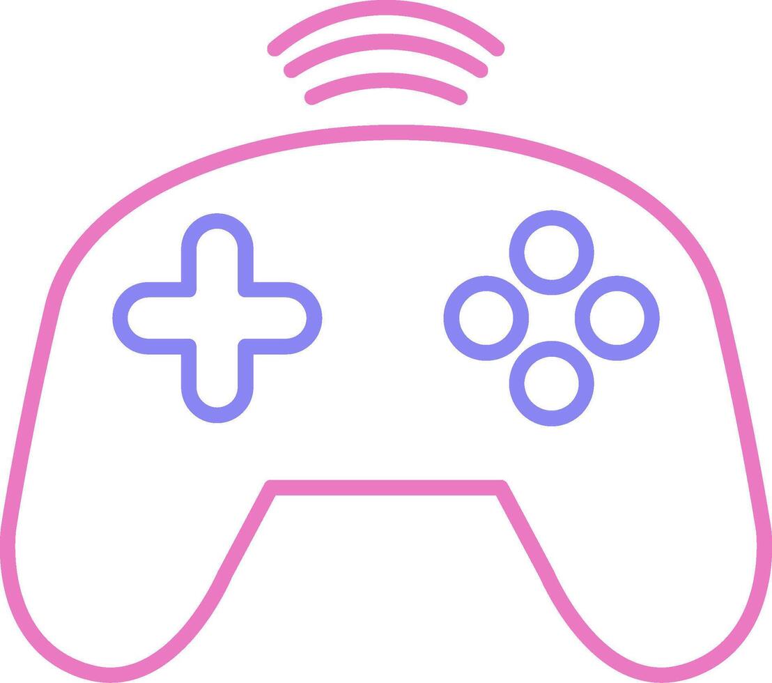 Controller Linear Two Colour Icon vector