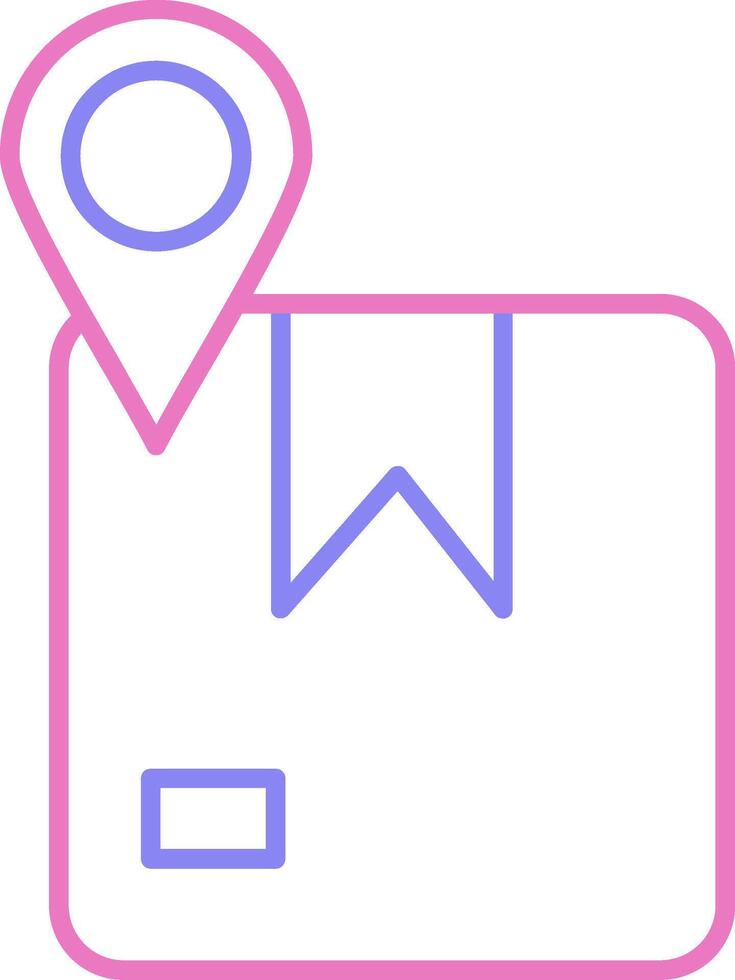 linear two color icon vector