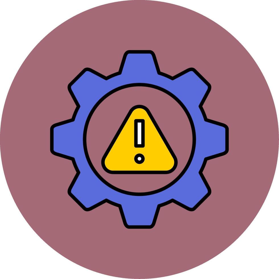 Risk Management Line Filled multicolour Circle Icon vector