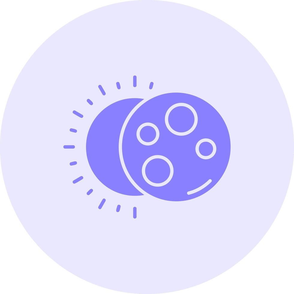 Eclipse Solid duo tune Icon vector