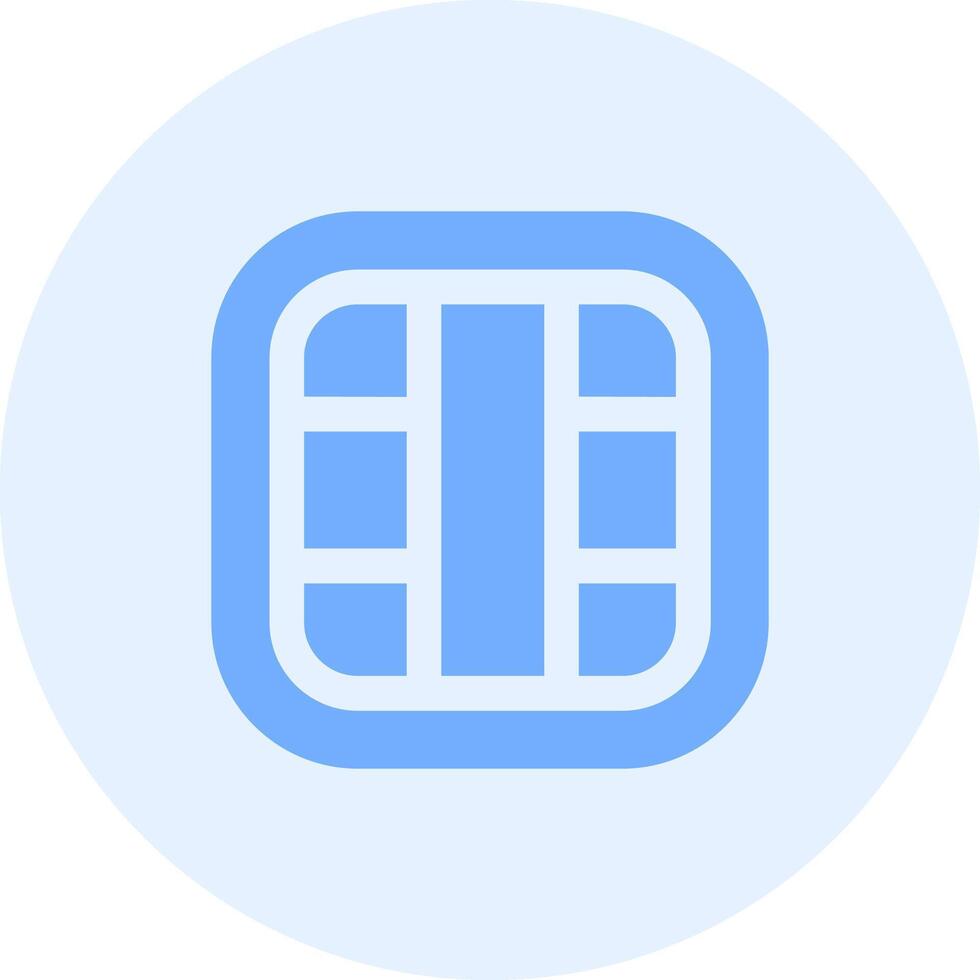 Layout Solid duo tune Icon vector