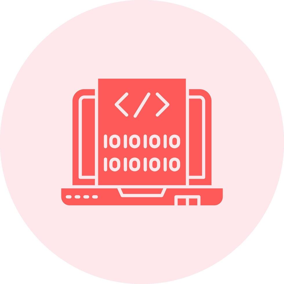 Code Solid duo tune Icon vector