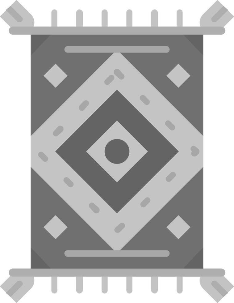 alfombra gris escala icono vector