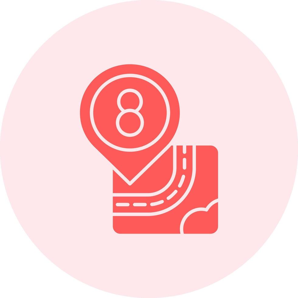 Eight Solid duo tune Icon vector