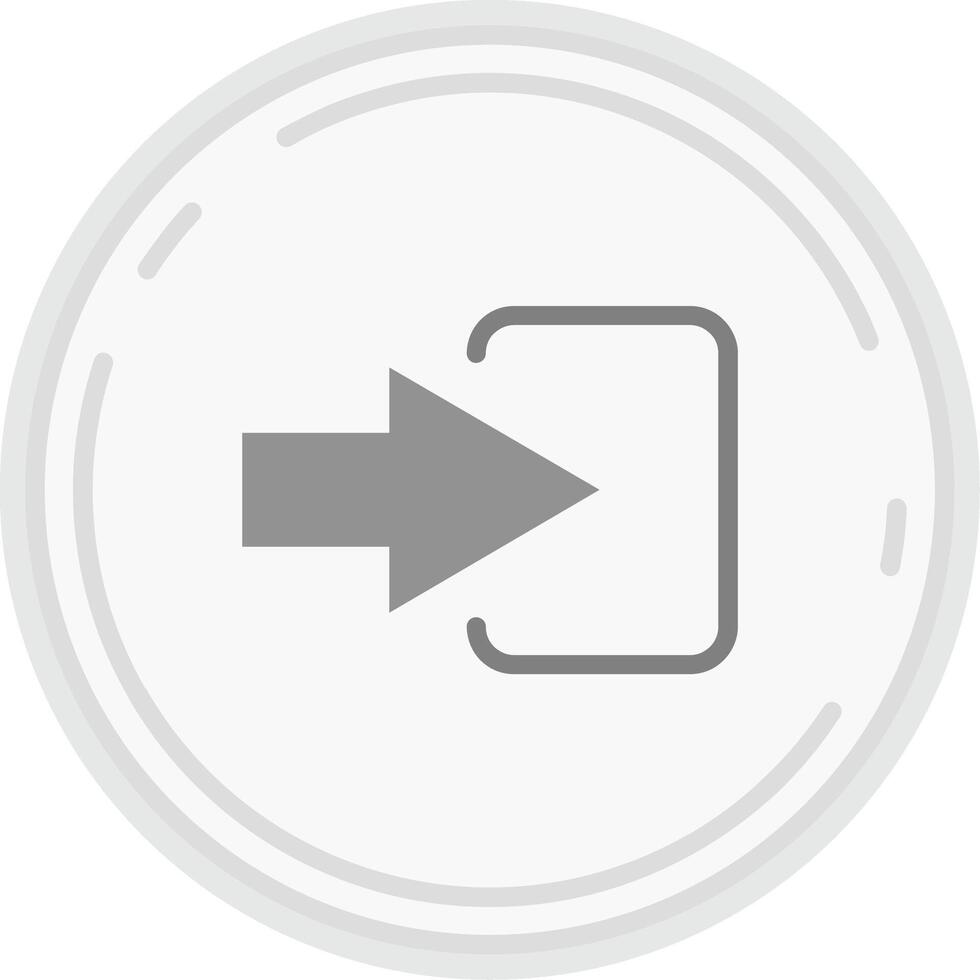 Log in Grey scale Icon vector