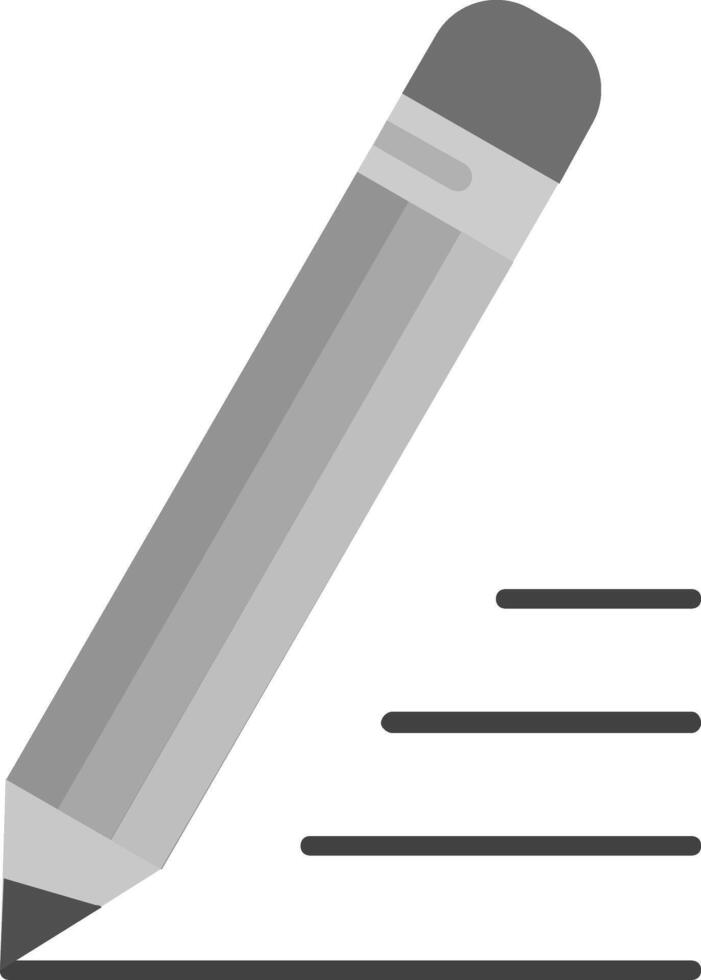 Pencil Grey scale Icon vector