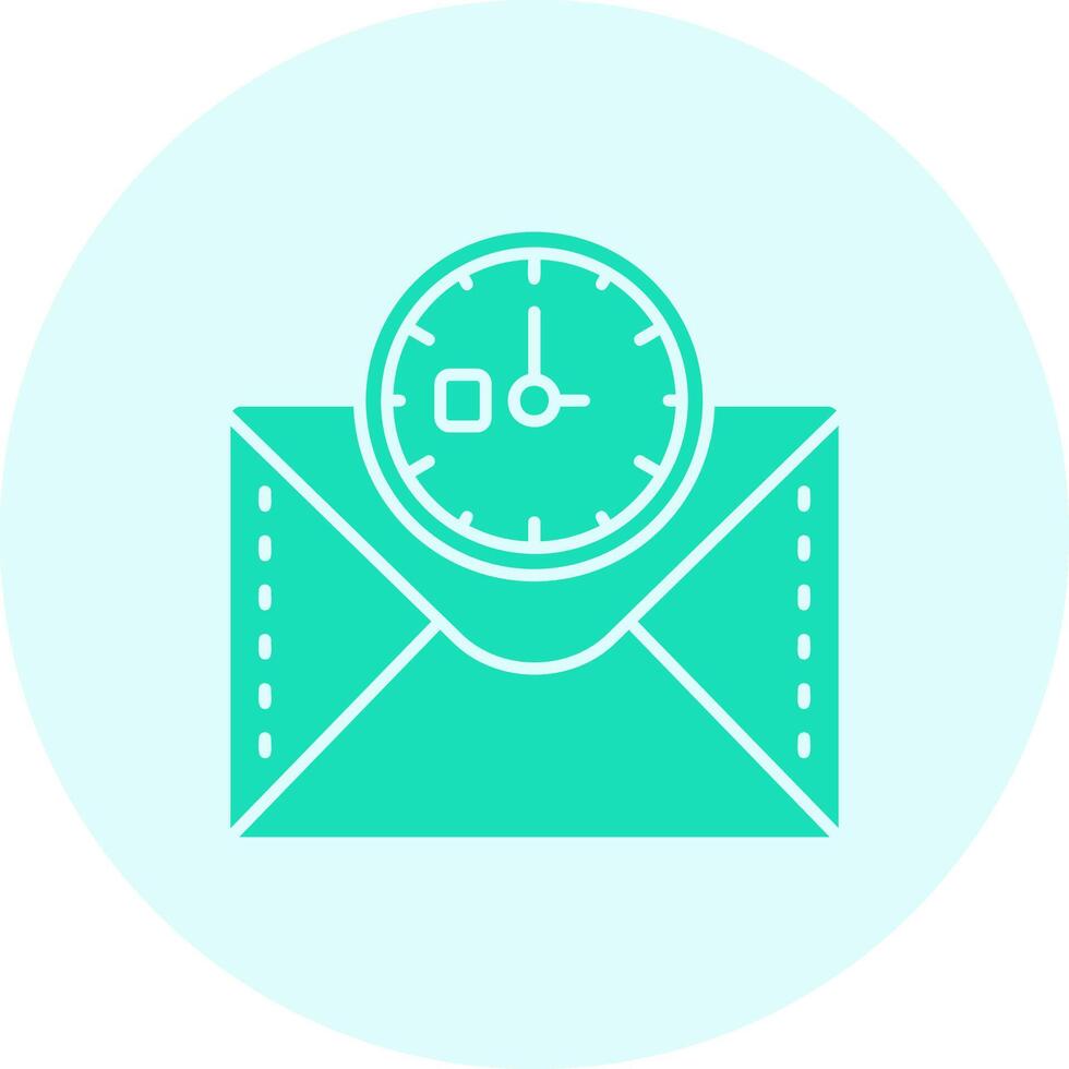 Clock Solid duo tune Icon vector