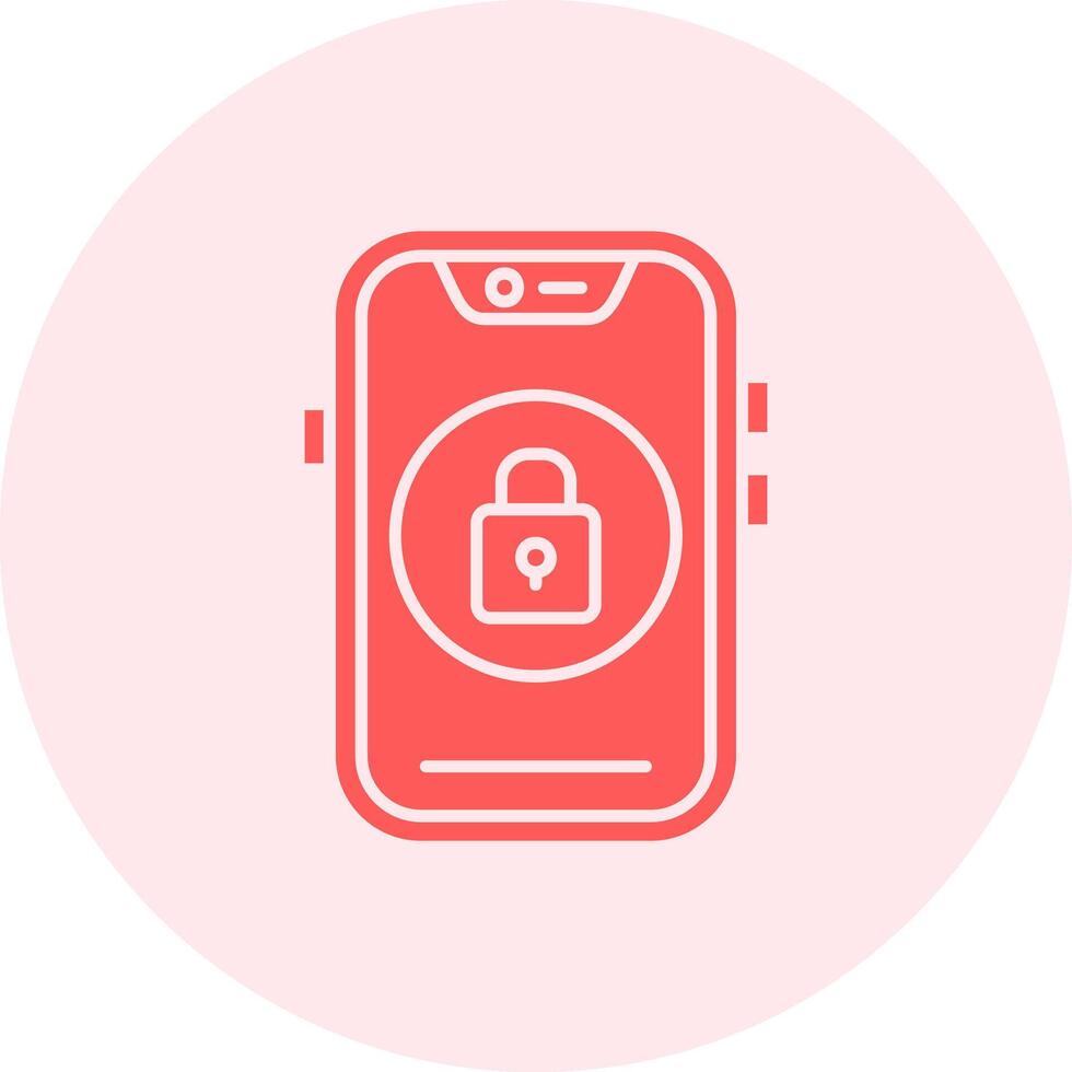 Lock Solid duo tune Icon vector