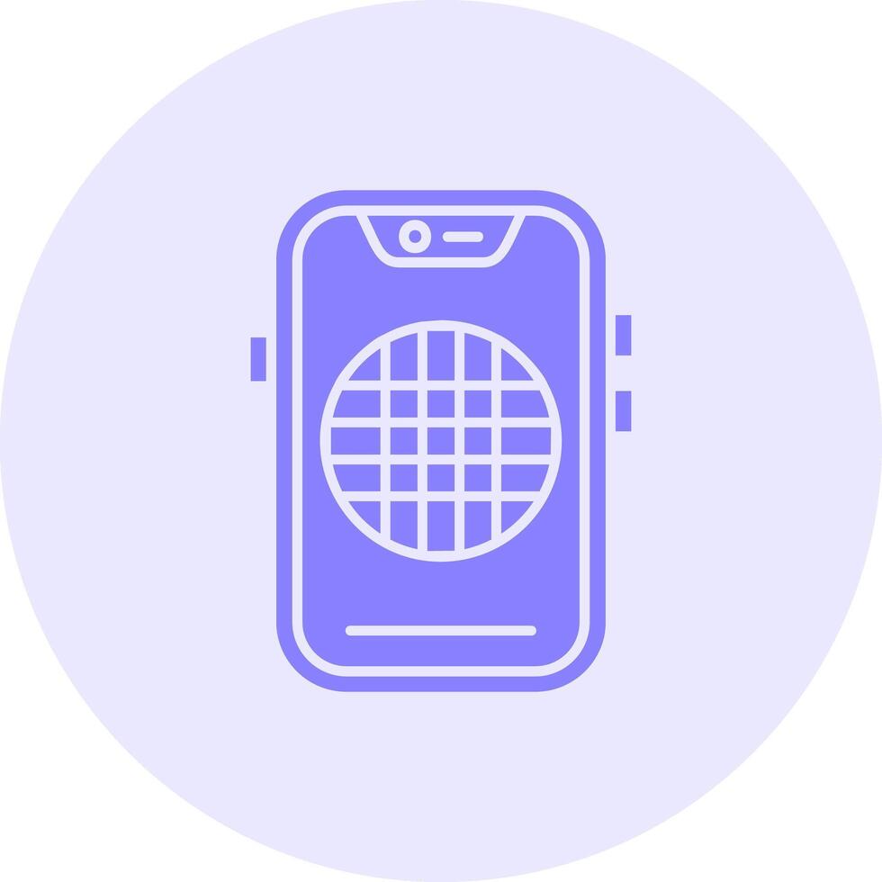 Grid Solid duo tune Icon vector