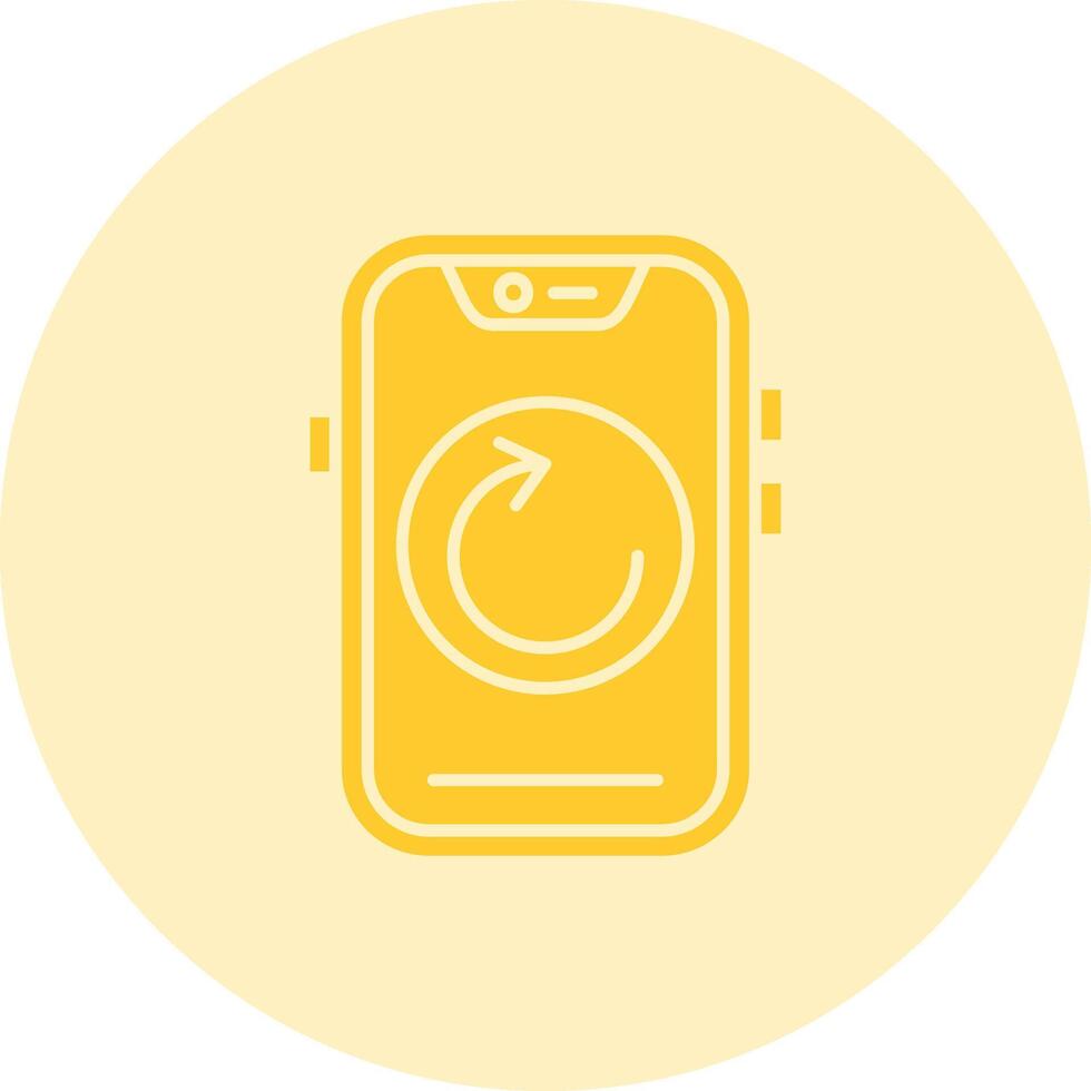 Reload Solid duo tune Icon vector