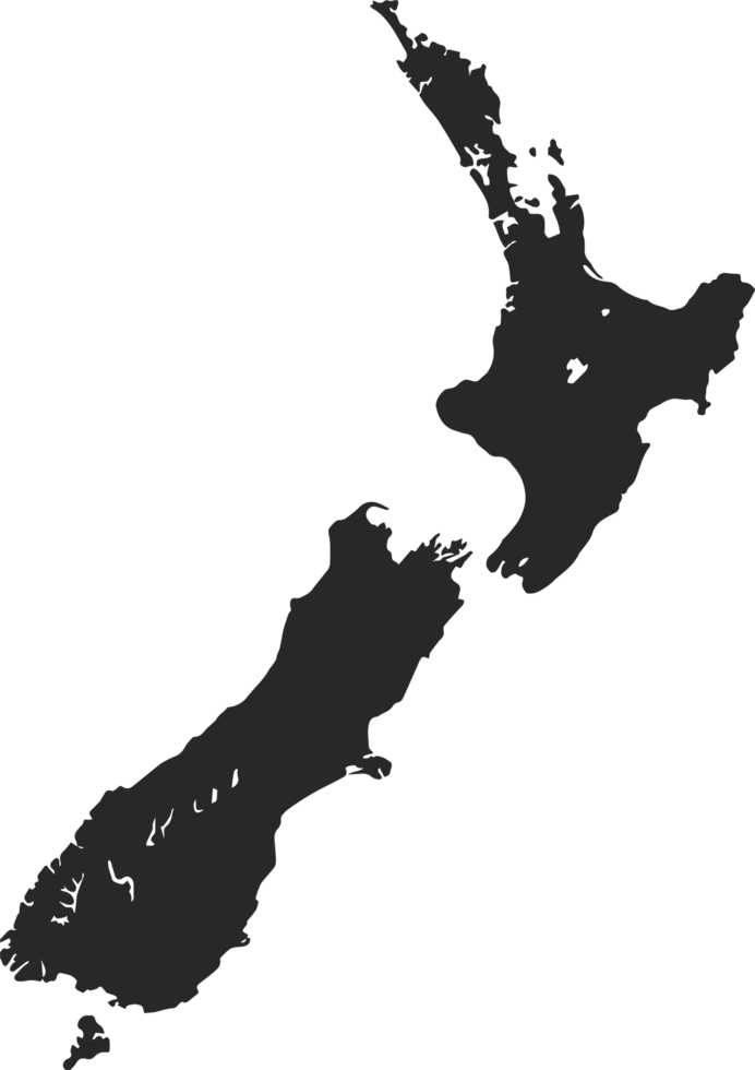 land kaart nieuw Zeeland png