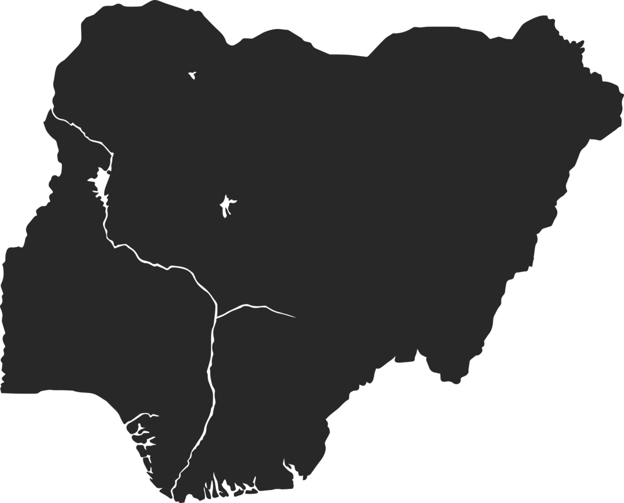 país mapa Nigeria png