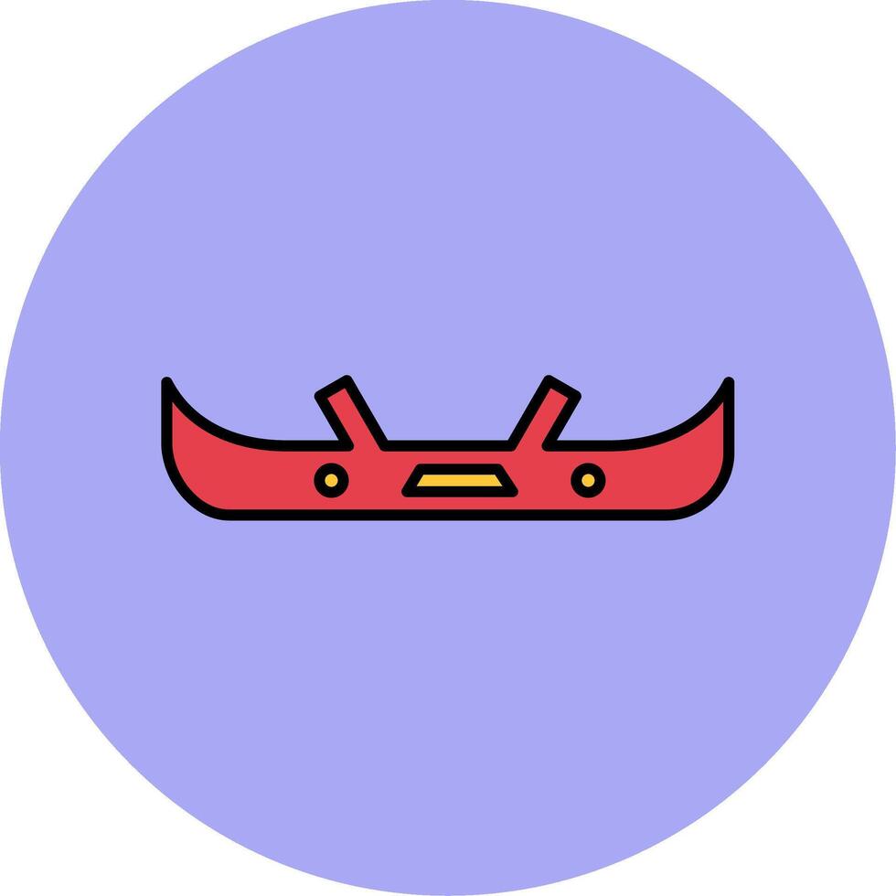 Bumper Line Filled multicolour Circle Icon vector