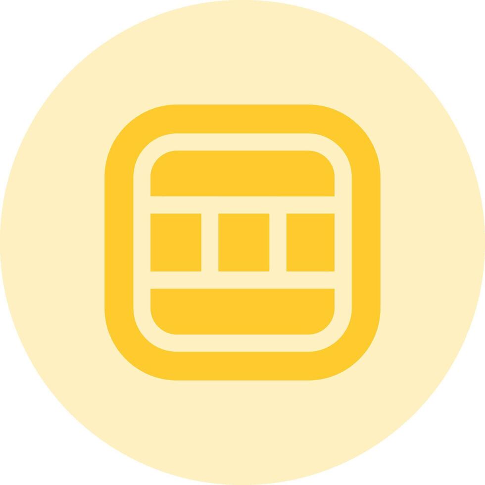Layout Solid duo tune Icon vector
