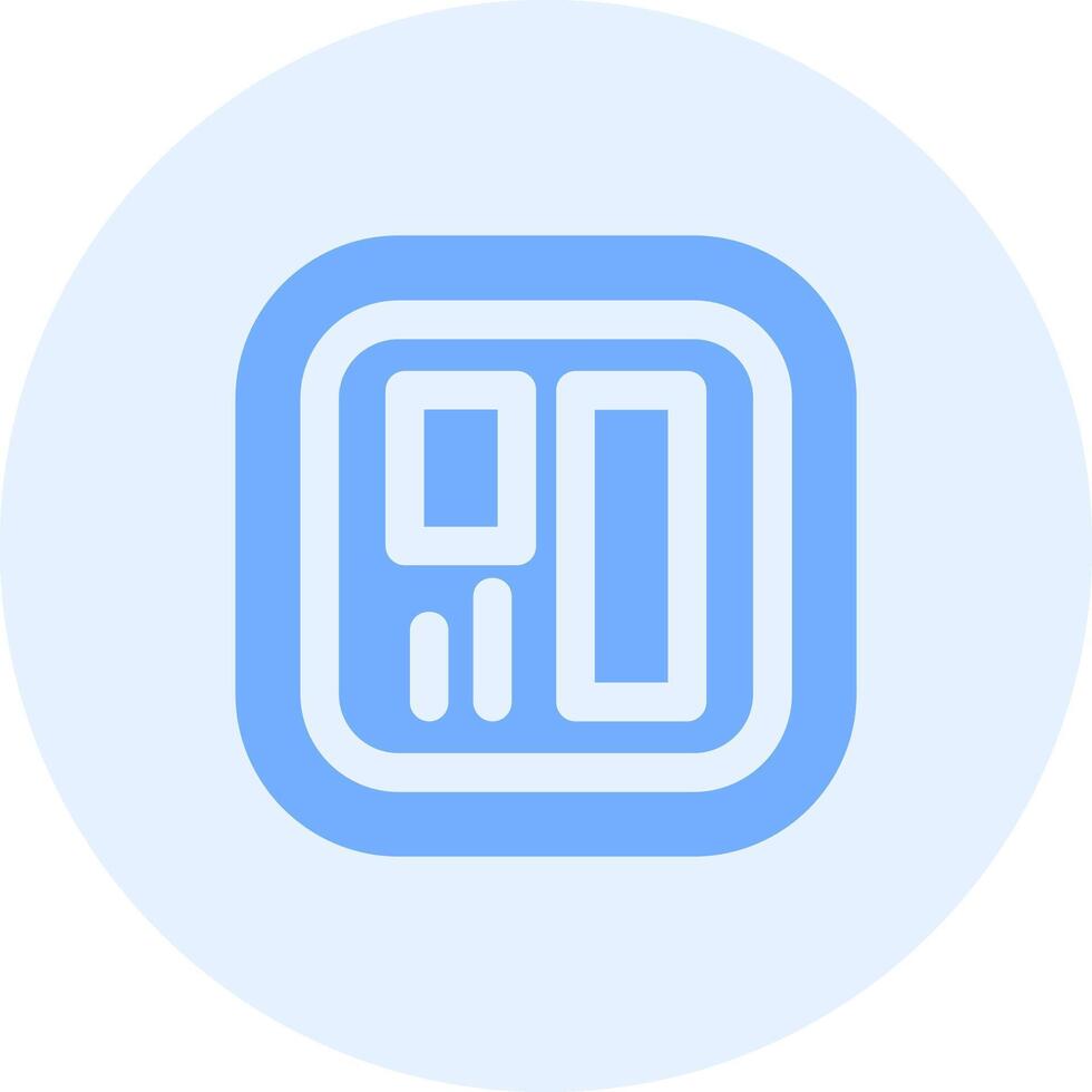 Layout Solid duo tune Icon vector