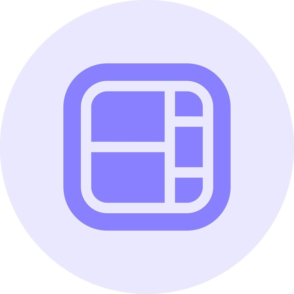 Layout Solid duo tune Icon vector