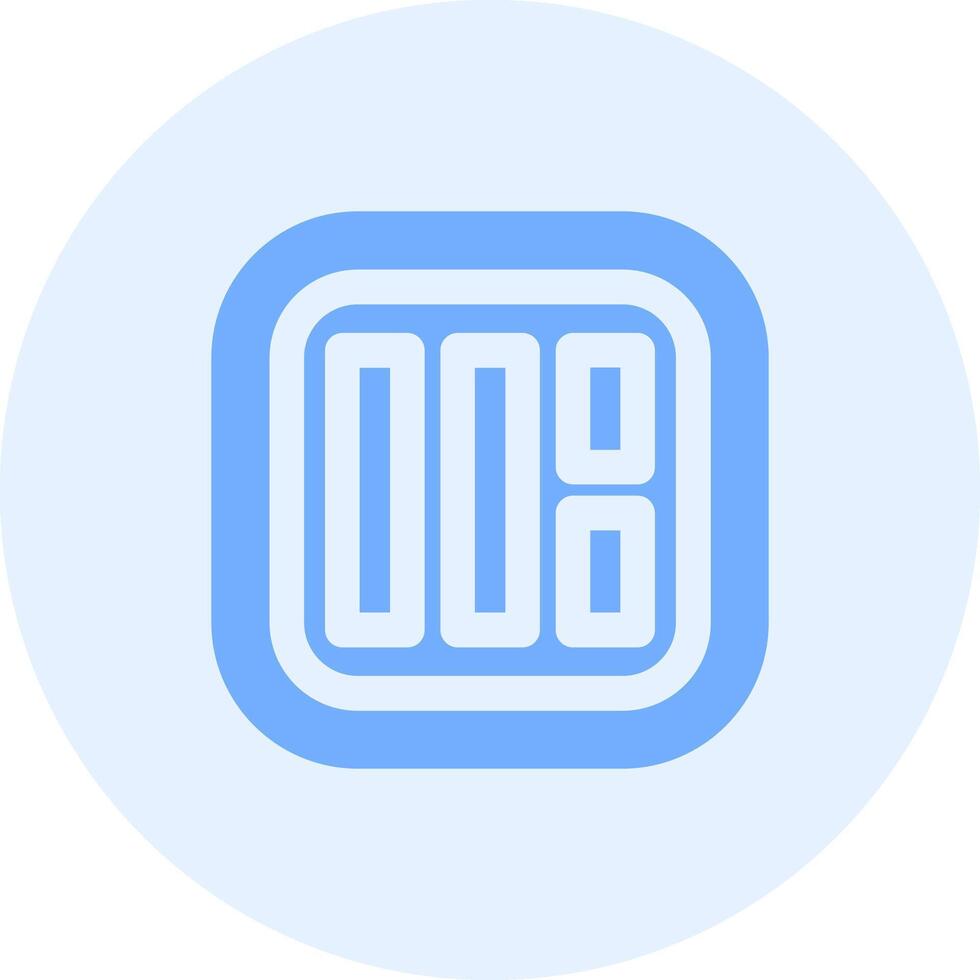 Layout Solid duo tune Icon vector