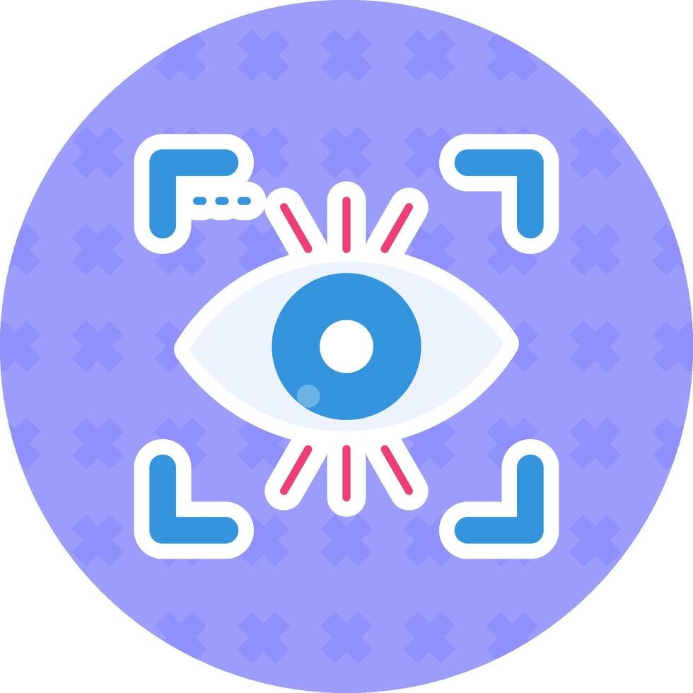 Eye Solid duo tune Icon vector