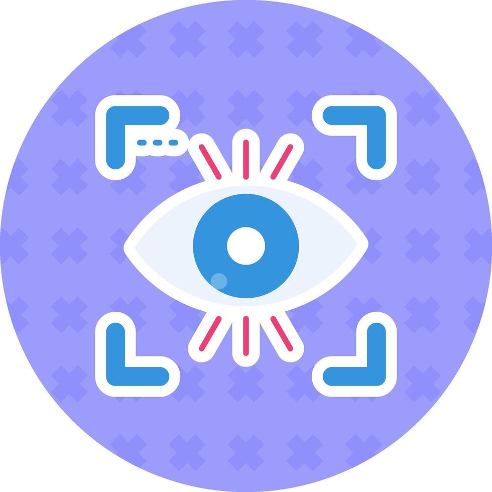 ojo sólido dúo melodía icono vector