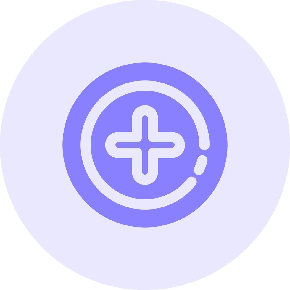 Add 2 Solid duo tune Icon vector