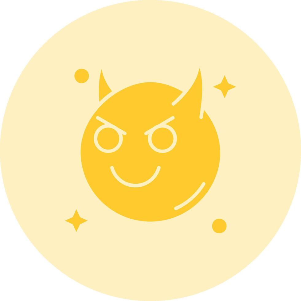 Demon Solid duo tune Icon vector